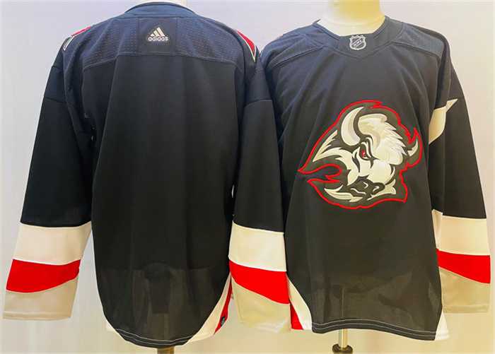 Men%27s Buffalo Sabres Blank 2022-23 Black Stitched Jersey->calgary flames->NHL Jersey